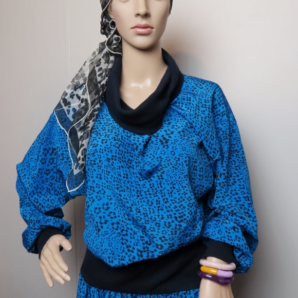 Vintage 1980's Jaymee Papell Dress - Picture 4 of 7